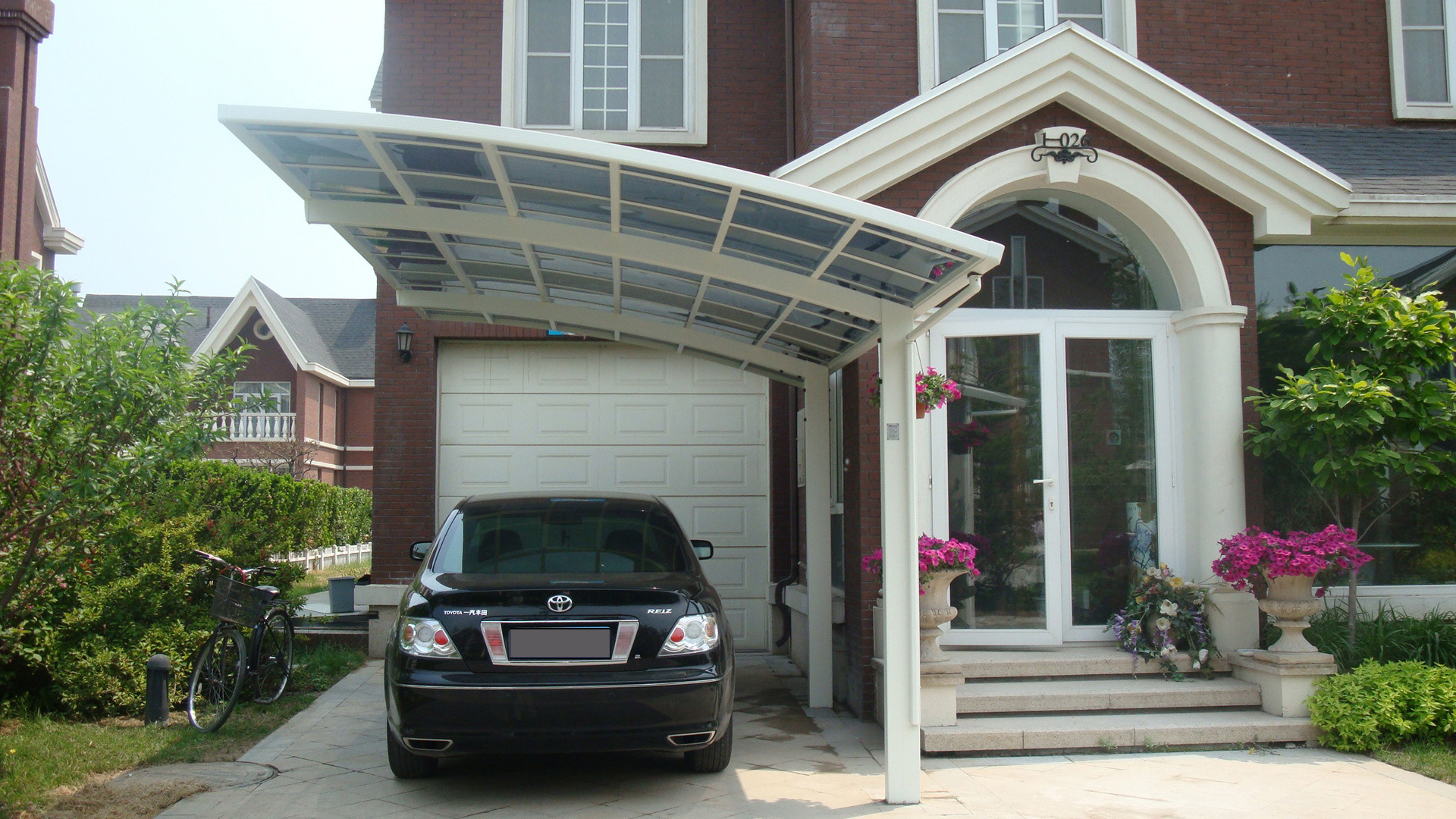 苏州停车雨棚 汽车停车蓬铝合别墅汽车遮阳挡雨棚车棚 厂家