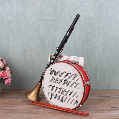 美式铁皮手工音乐小喇叭摆饰 酒吧会所创意装饰品 金属工艺品