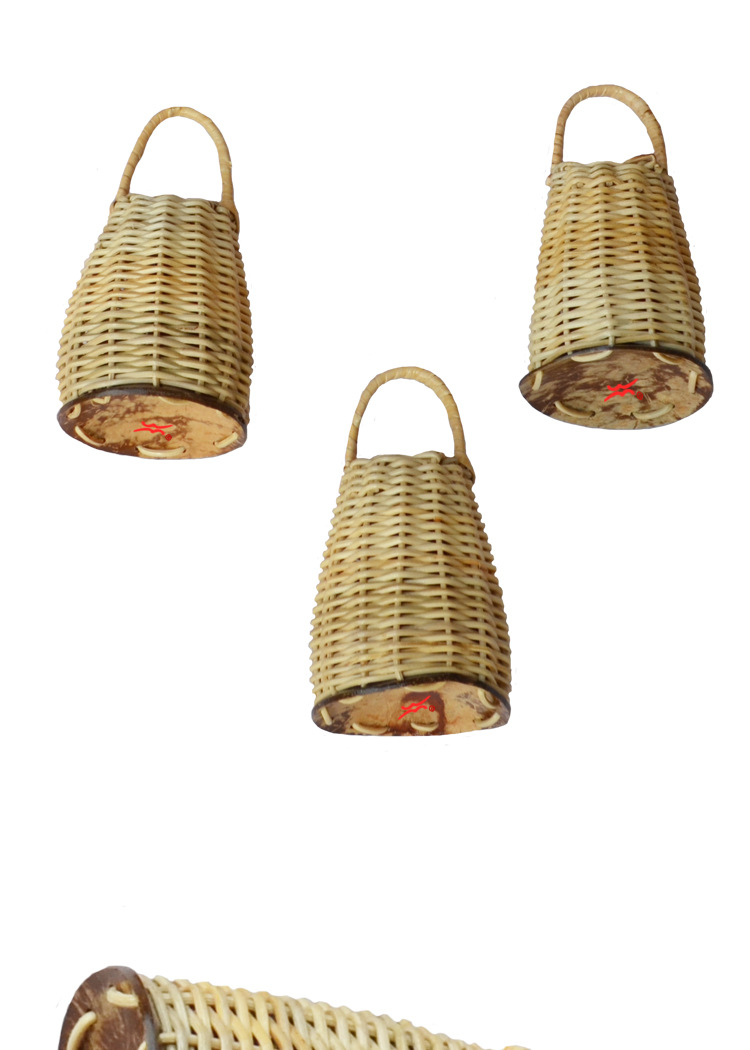 厂家直销 新款柳编篮 打击乐器 进口小打鼓 卡西西小鼓低价批发