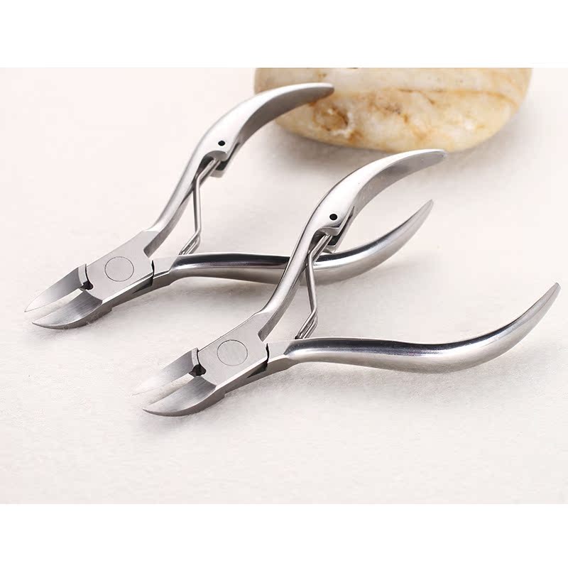 修脚趾甲剪 甲沟炎嵌甲专用指甲刀 不锈钢镜光老人用厚指甲剪刀