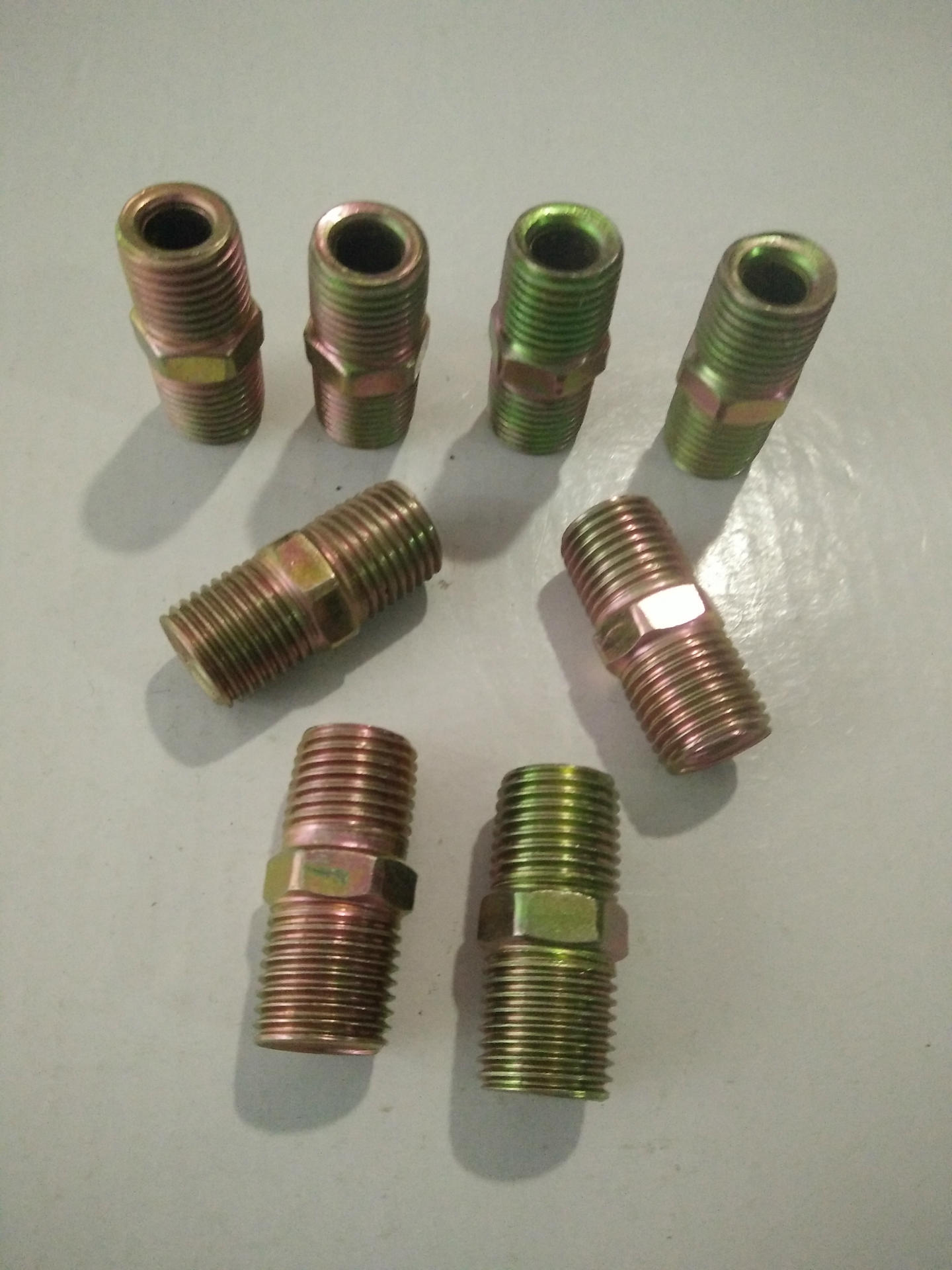 厂家供应35长29长铁镀彩对丝 铁内接 铁对丝 铁双外丝 水暖铁接头