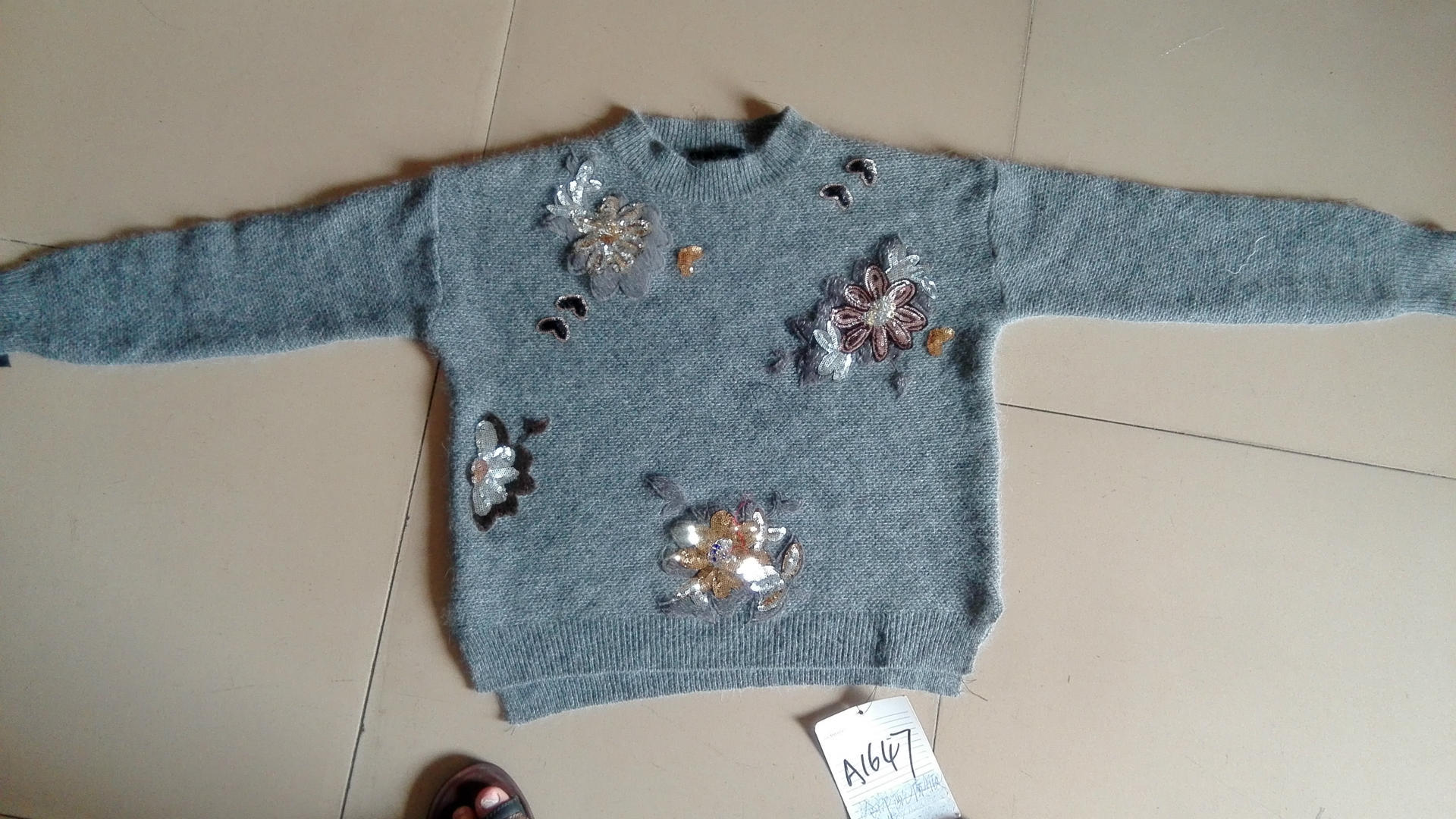 2016新款.毛衣.时装.特种绣花.拉毛绣.加工.定制