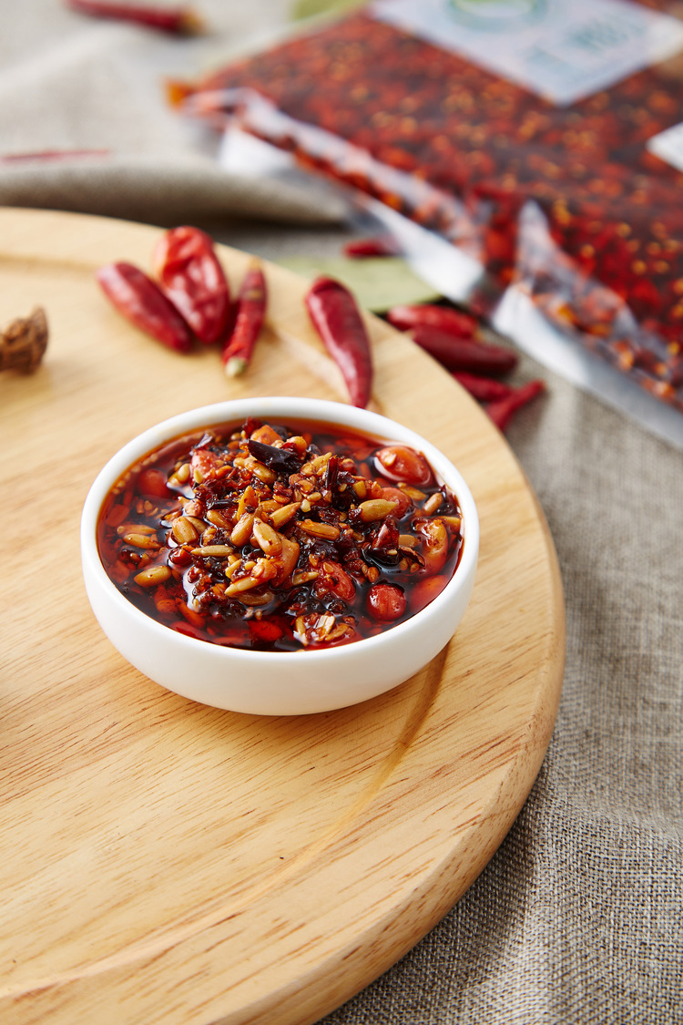 千彩调味品开店专用火锅调料五仁香辣酱1kg 火锅底料蘸料酱.