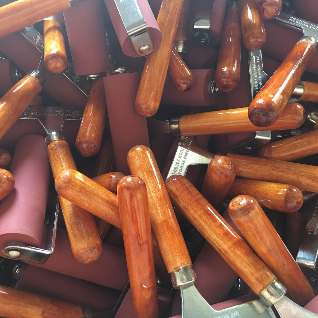 文华 版画胶辊 版画推子 滚筒 油辊 版画工具