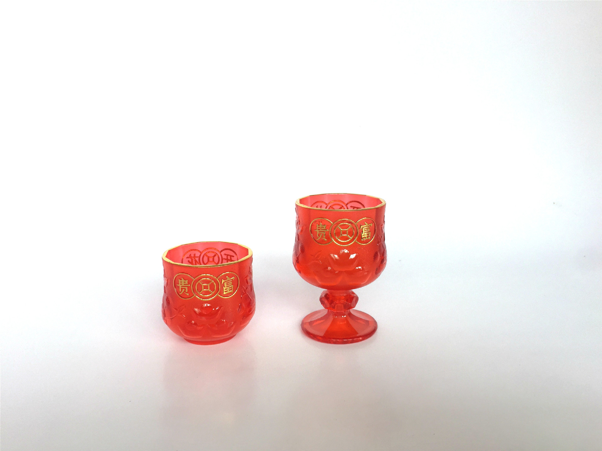 2017新款佛具拜神供杯祭祀用品 佛事用品批发 dh-1608 富贵高脚杯
