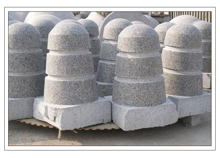 直销&phi;20公分五莲花挡车柱 定制五莲花石材挡车柱 北方优质五莲花