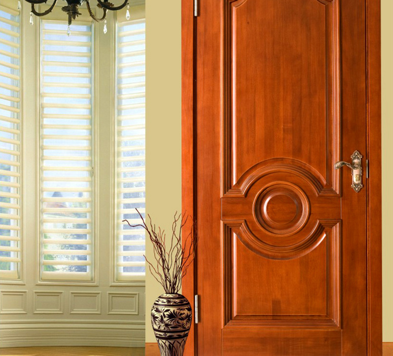 厂家直销原木门欧式平雕实木门隔音门室内门木门可定制