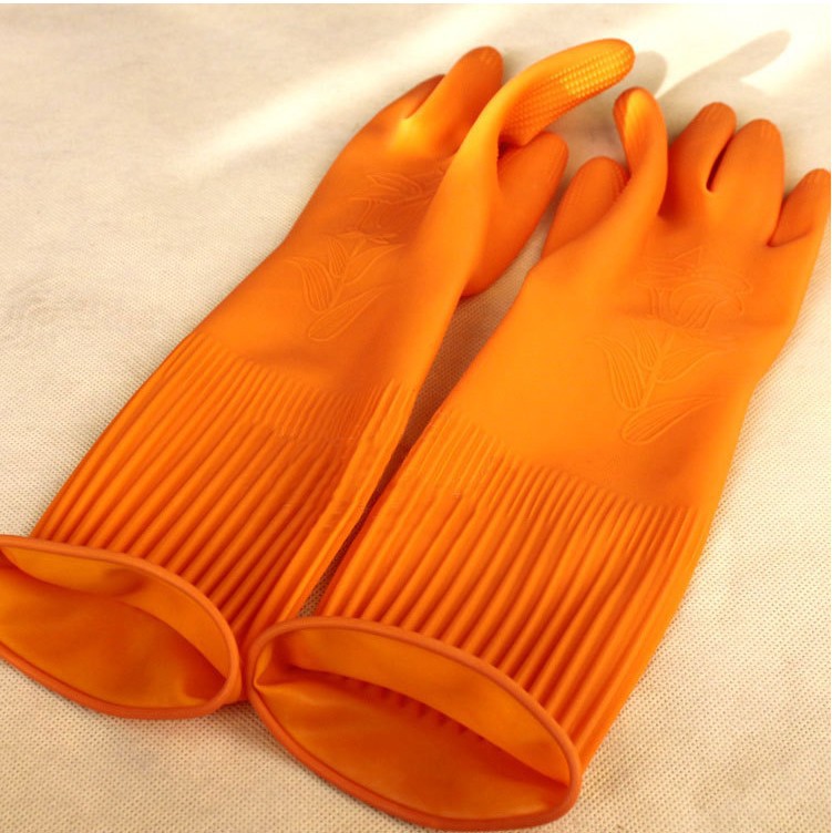 韩国胶皮手套 洗碗手套橡胶手套 泡菜手套 家务清洁手套 大号