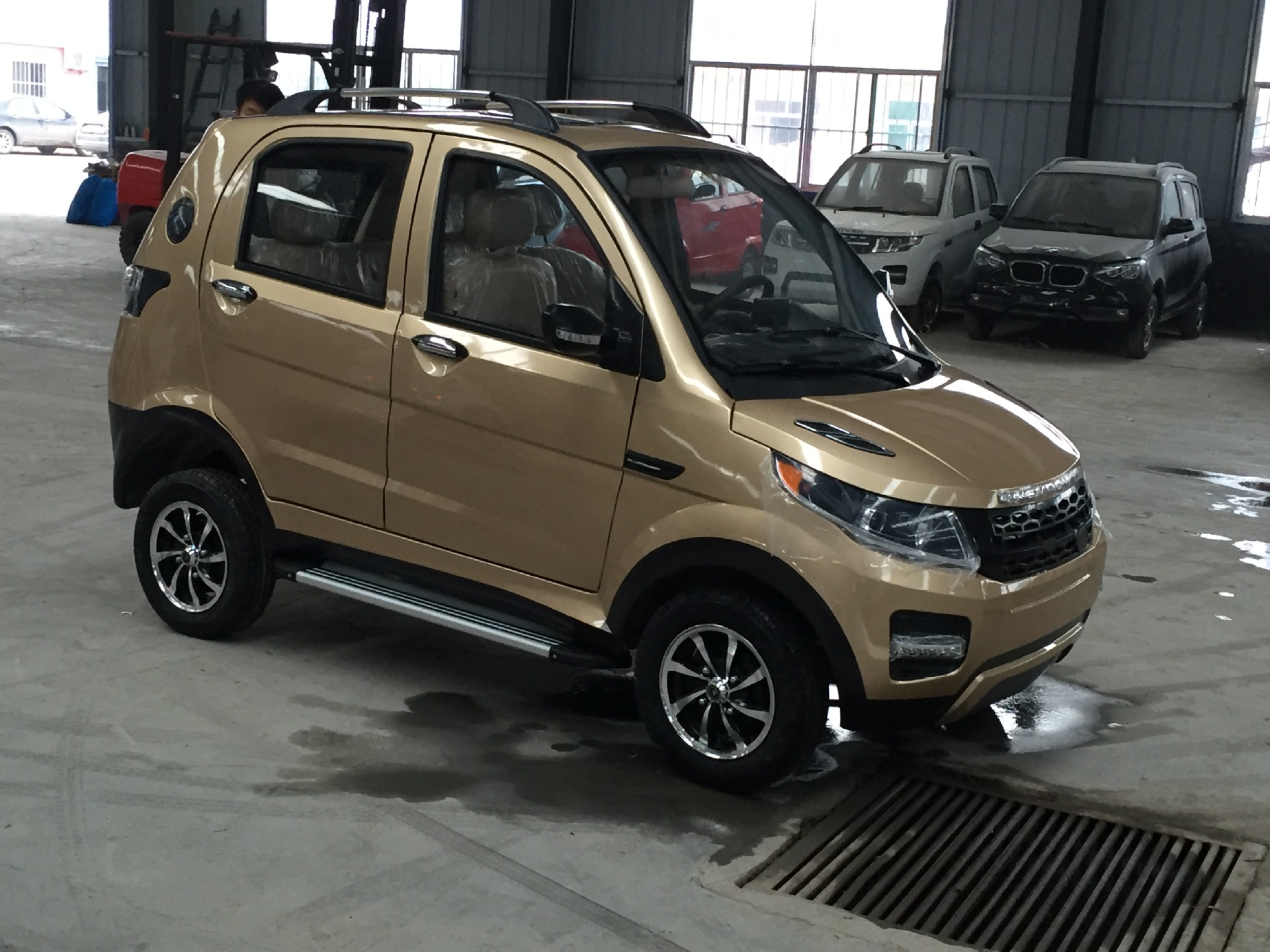 新款铁壳小路虎电动轿车 油电两用电动汽车 全封闭电动四轮代步车
