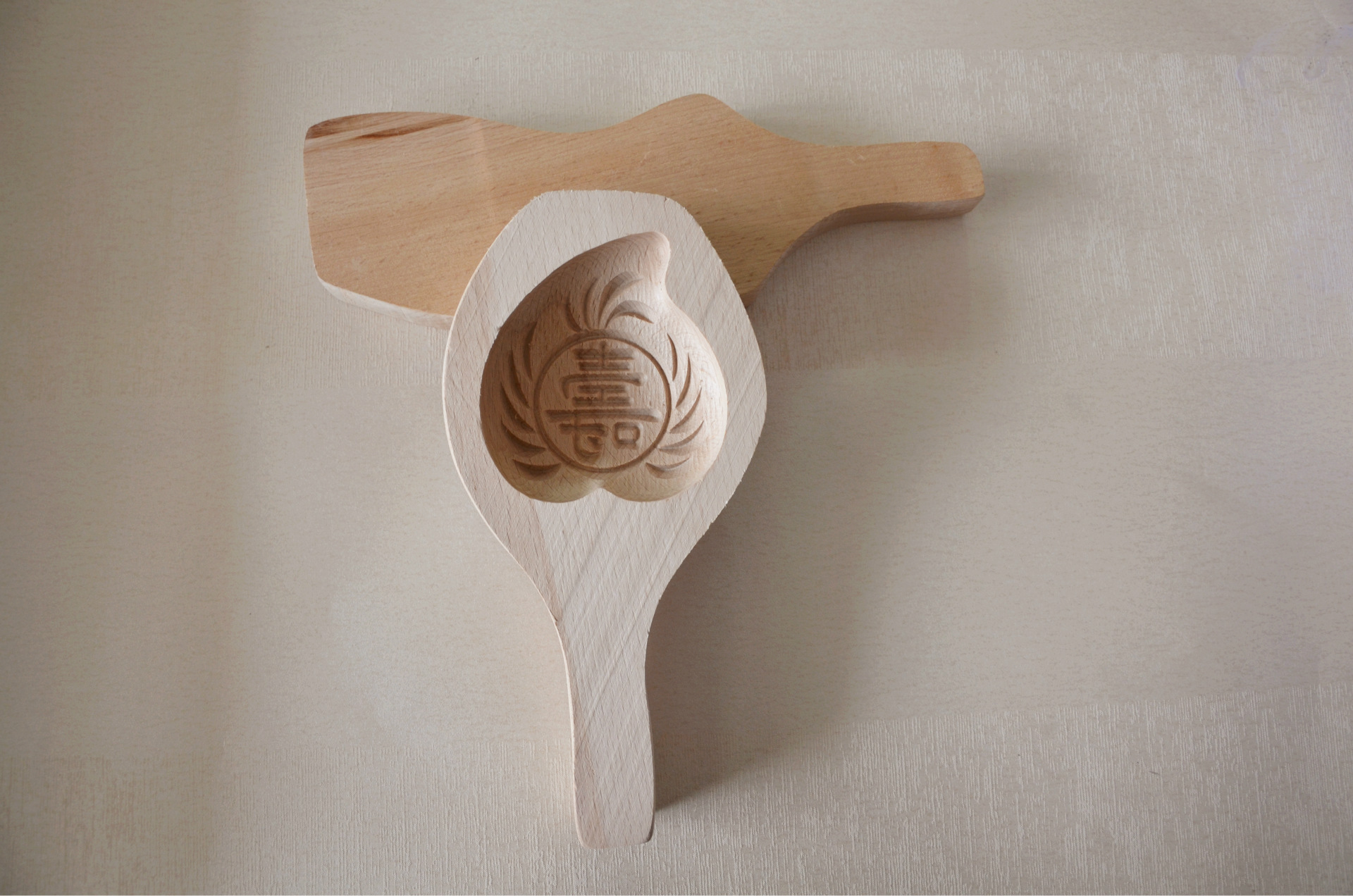 馒头模具月饼模具卡子深桃繁体巧饼木模子