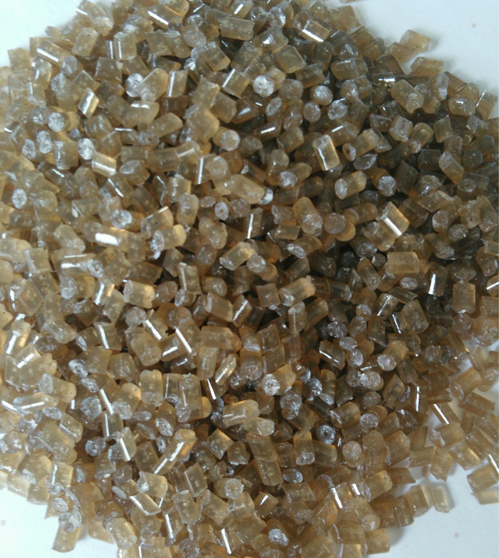 现货供应eps再生茶色颗粒 再生ps茶-eps再生料