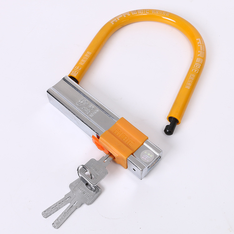 现货批发雷帕伦v12单开u型抗液压剪锁 电动电瓶车摩托车防盗锁