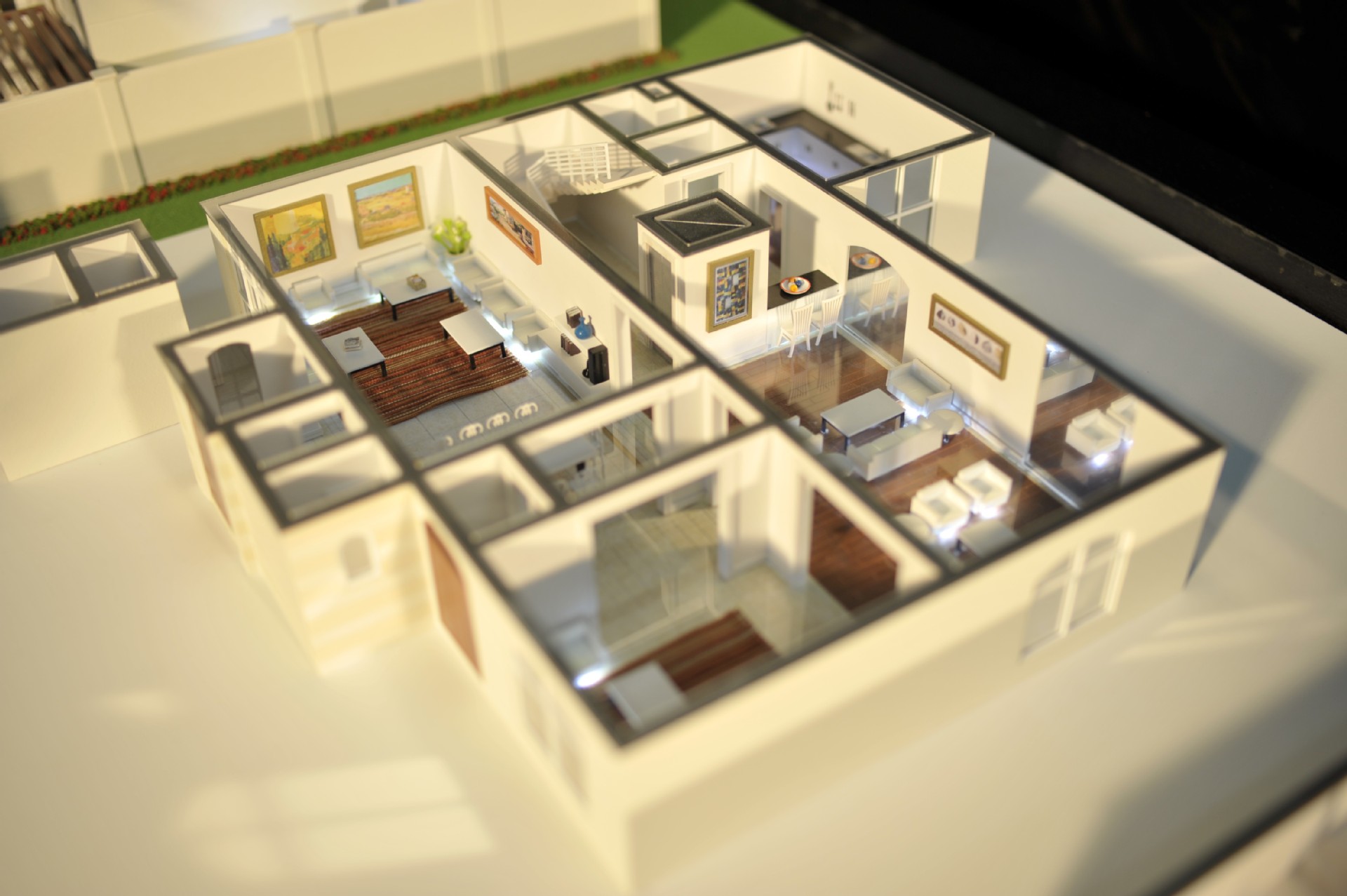 专业定制各种户型模型 个体/商业/办公楼内部装饰展览展示模型