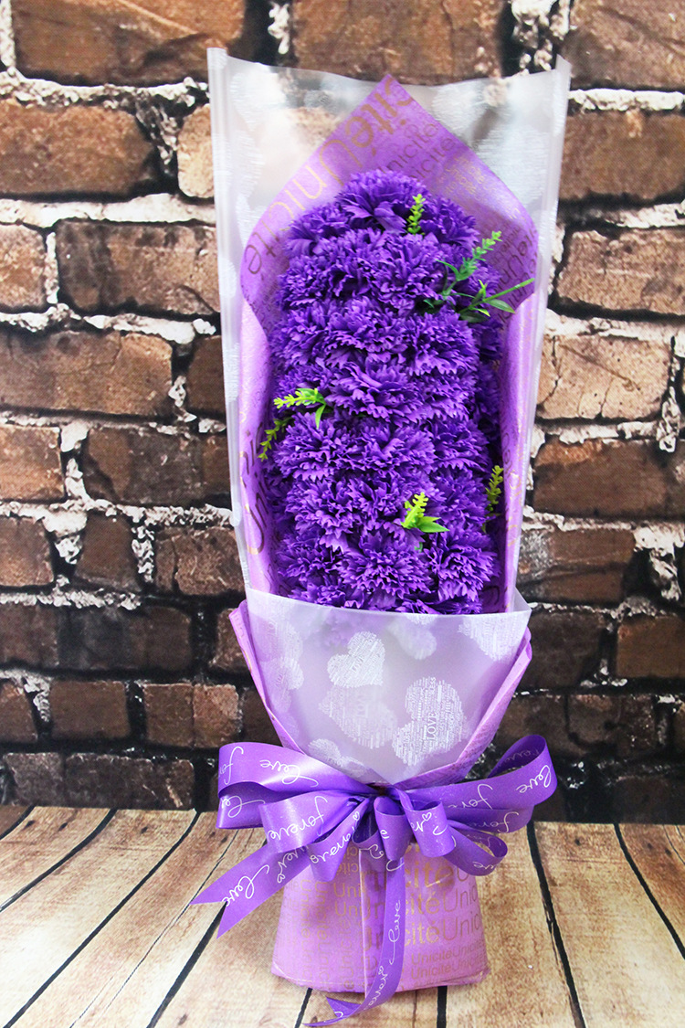 教师节礼物礼品 送老师 33朵康乃馨香皂花束 厂家** 一.