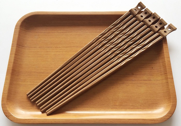 台湾进口稻壳筷 健康环保无漆无蜡 一次性免洗餐筷 稻壳筷架组