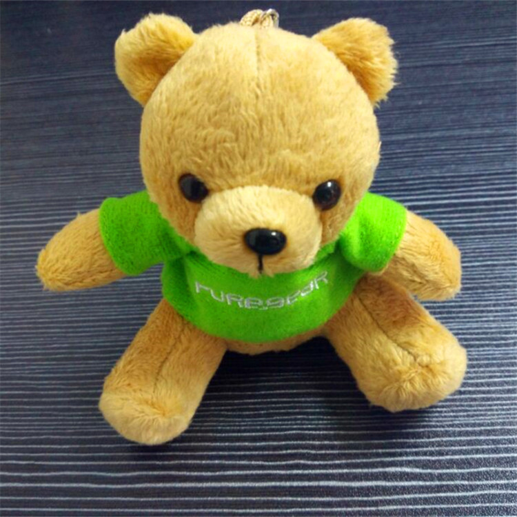 迷你麦当劳小熊 毛绒玩具包包挂件 麦当劳穿衣泰迪熊公仔定制logo