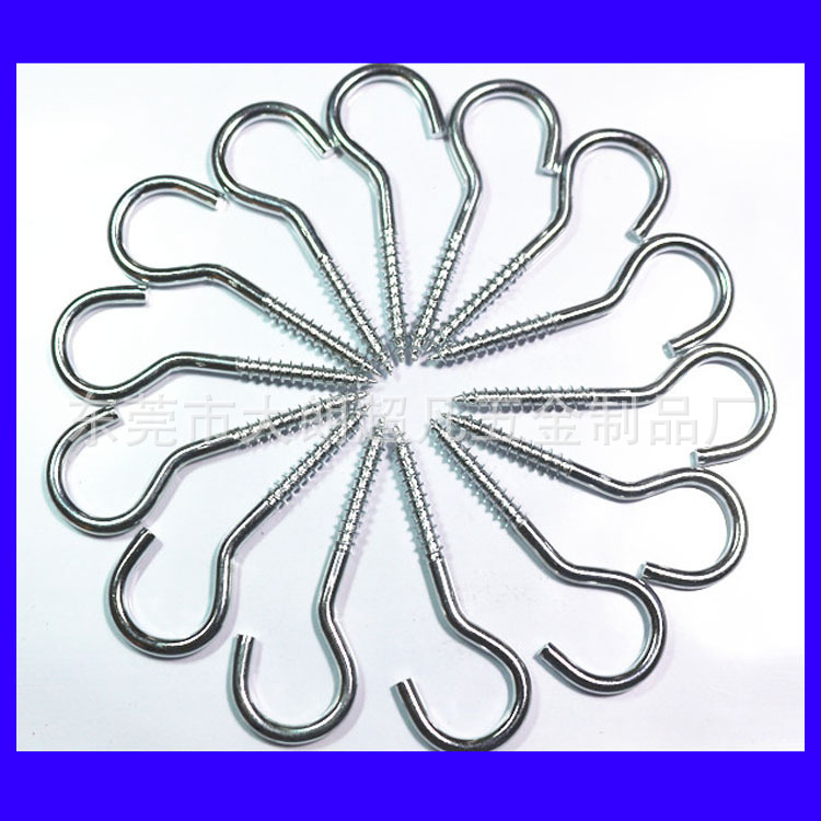 m52145开口羊眼自攻螺丝厂家现货供应 5mm铁镀锌木螺丝挂钩