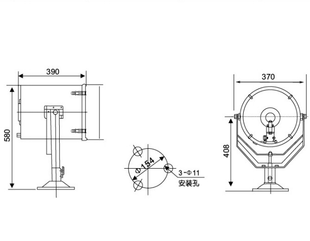厂家批发 户外防水照明300w-1000w tg26-b探照灯 tg27-b探照灯