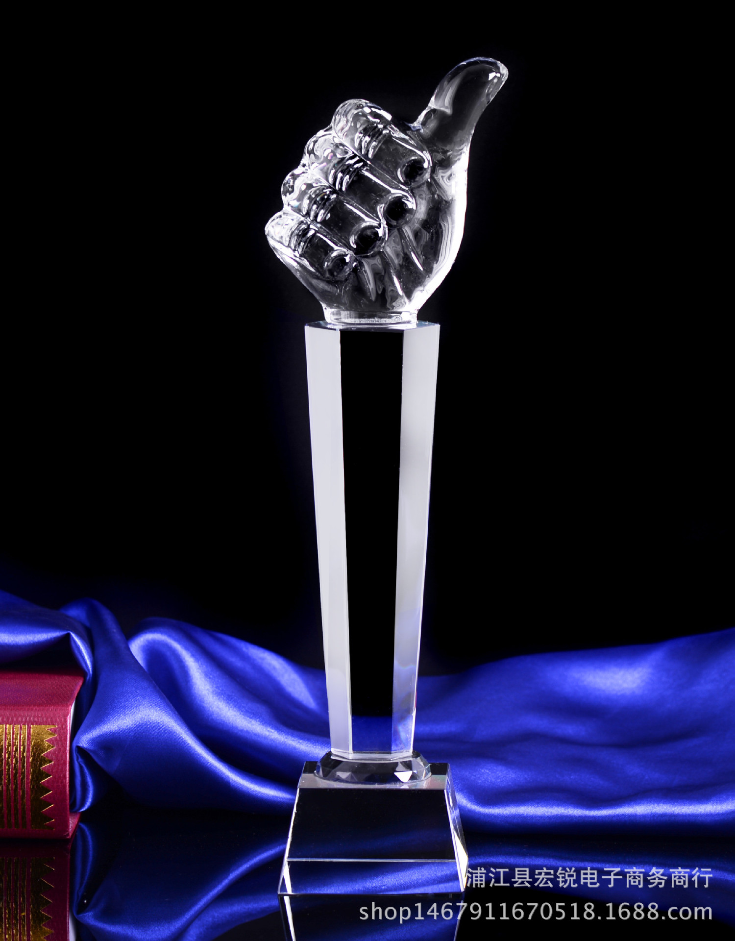 厂家直销水晶奖杯大拇指篮球足球网球高尔夫排球赛纪念创意奖杯