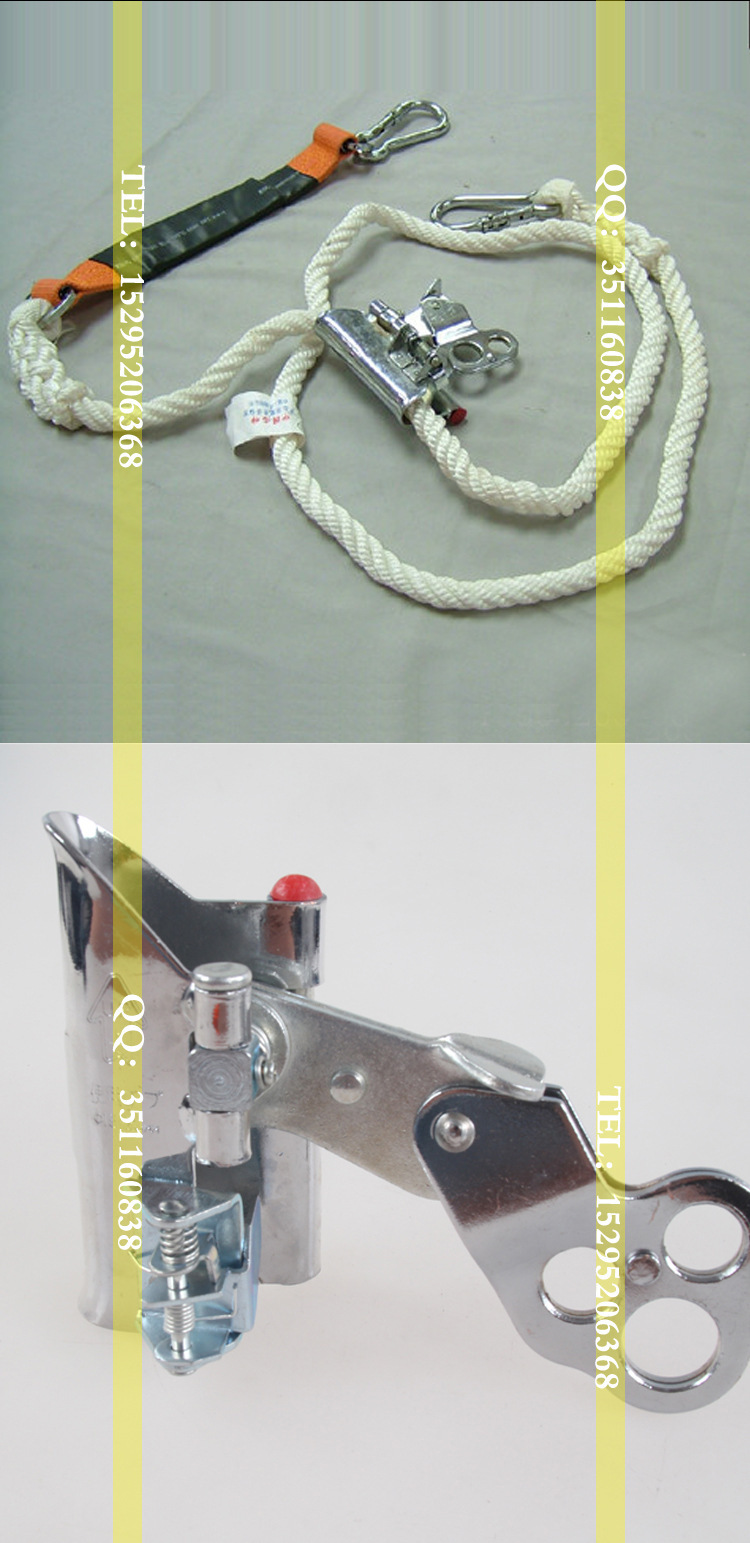 三孔安全绳自锁器 高空作业 攀登自锁卡 缓降器自控器