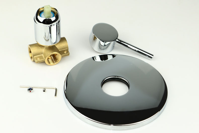 全铜圆形入墙式混水阀 圆形入墙式混水阀 入墙式混水阀 混水阀