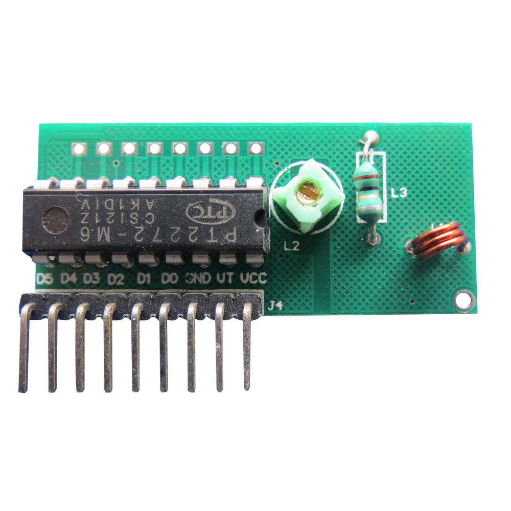 315频率433mhz低功耗2272解码接收模块 4路5路6路无线遥控接收头