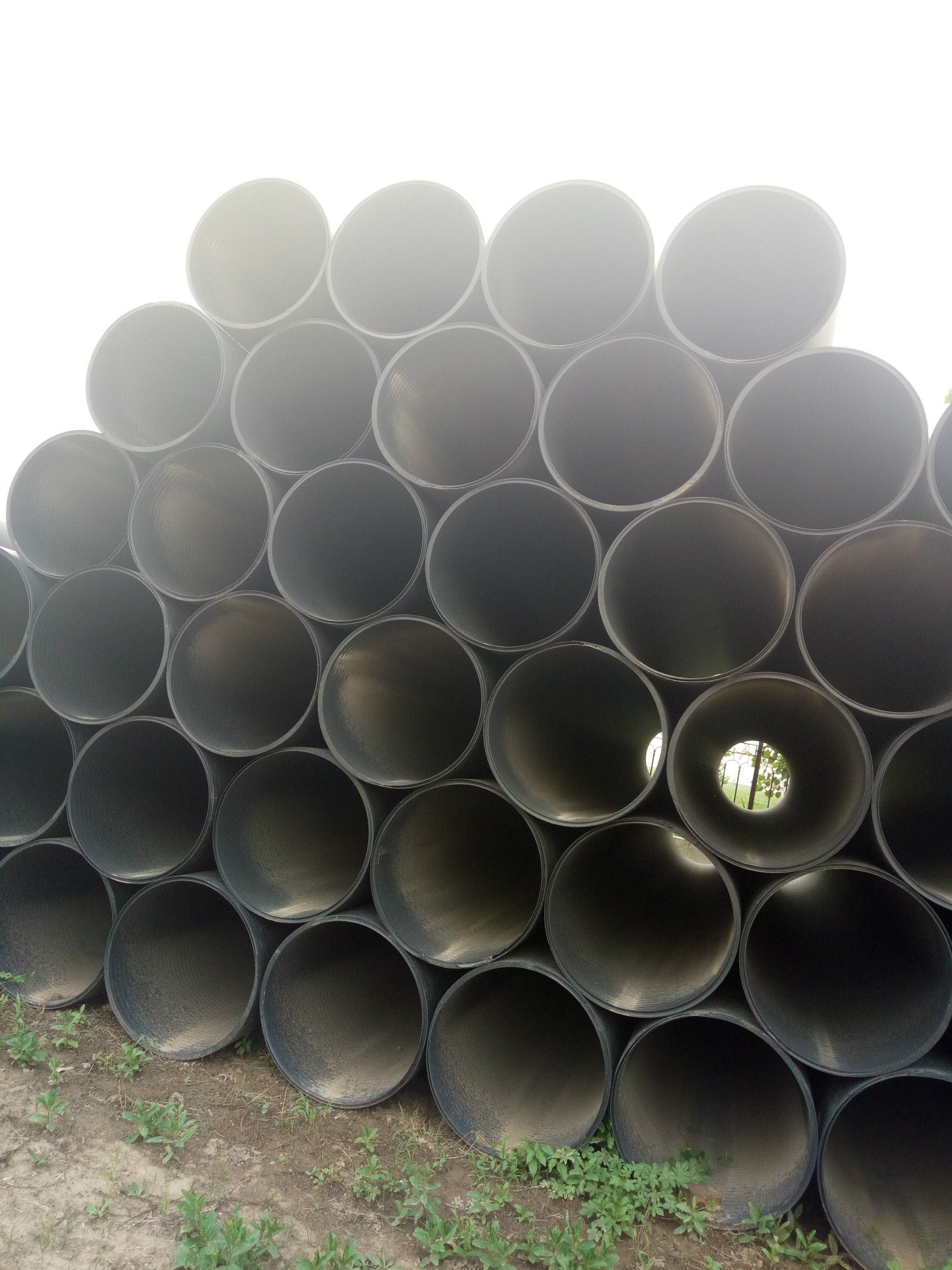 hdpe中空壁缠绕管排水排污塑料检查井井筒双壁缠绕管