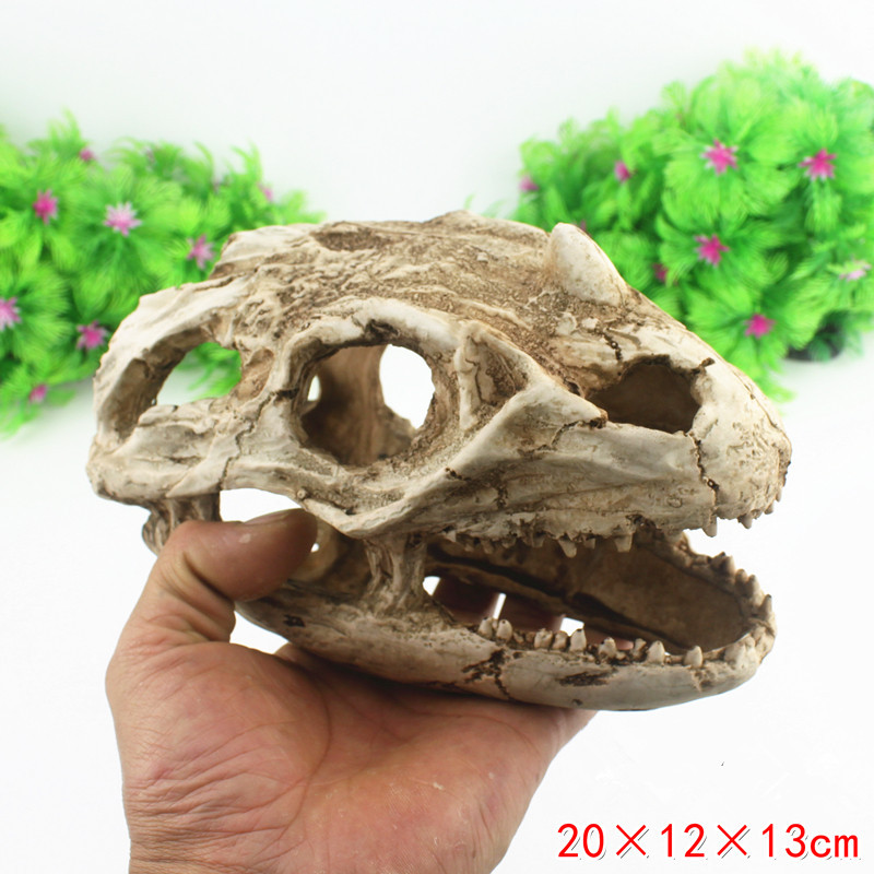 爬虫箱造景装饰鬃狮蜥蜴蛇蜘蛛蝎子洞穴鱼缸水族装饰造景骷髅头骨