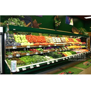 风幕柜水果蔬菜保鲜柜饮料风幕柜蔬菜冷藏柜 水果保鲜展示柜