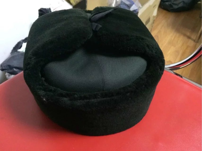 配发正品07式冬棉帽裁绒帽雷锋帽防风挡雪抗寒保暖冬棉帽子