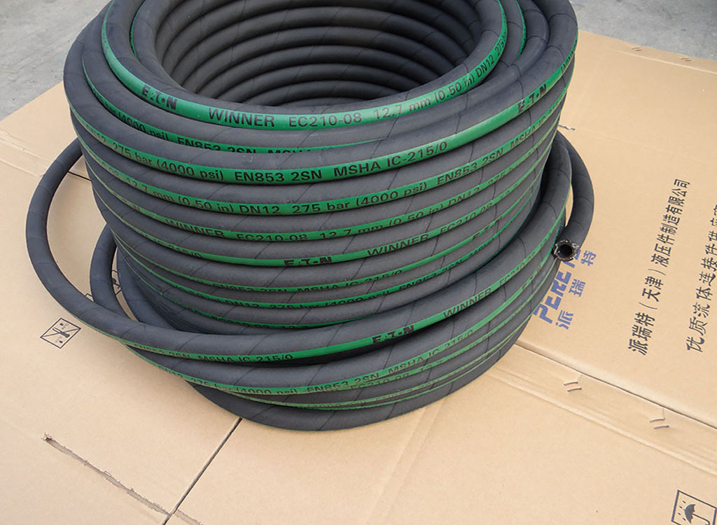 ec210美国eaton伊顿ec210二层钢丝编织胶管伊顿绿色进口液压管