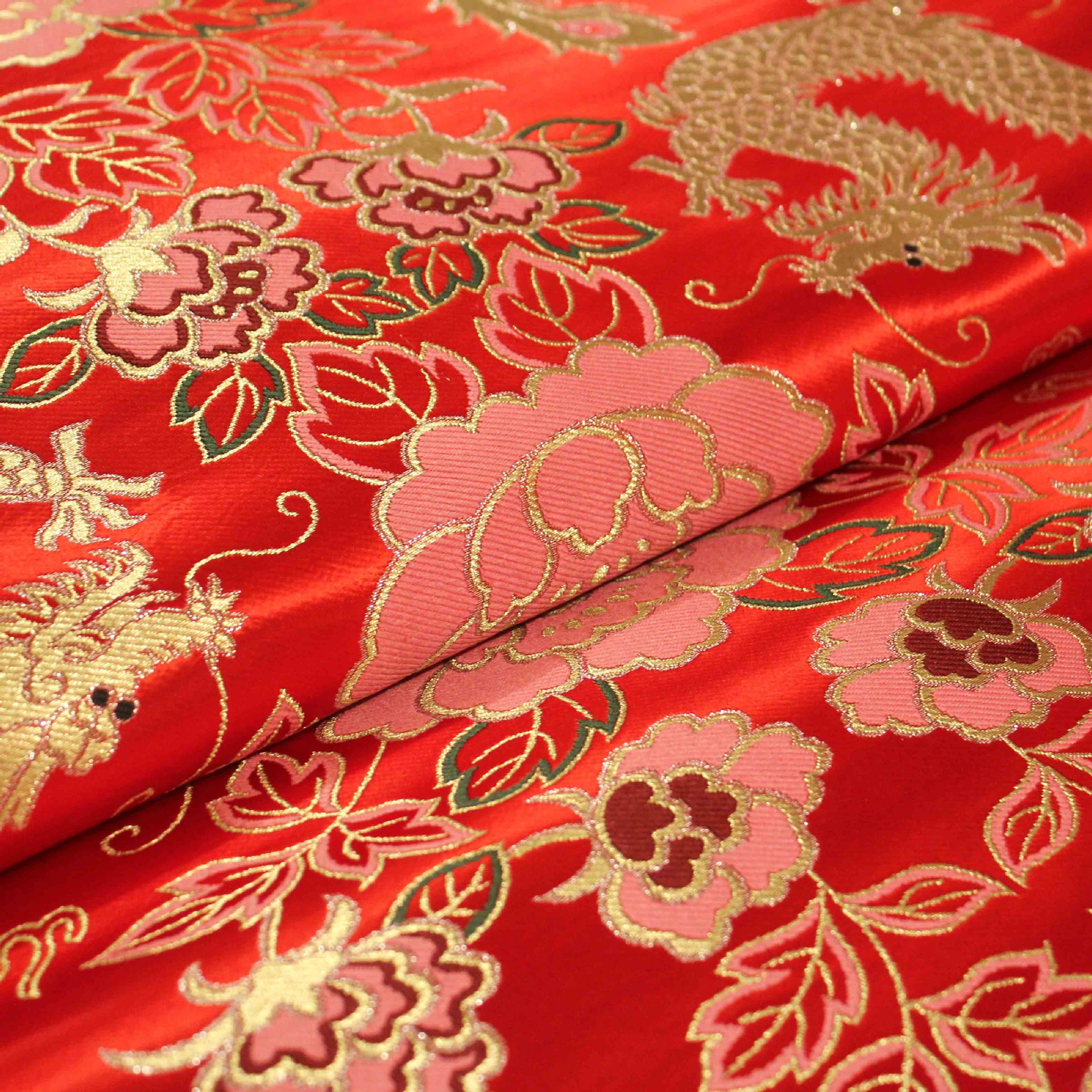 云锦龙凤褂绣花旗袍面料唐装布料高档包装面料织锦缎布料丝绸特价