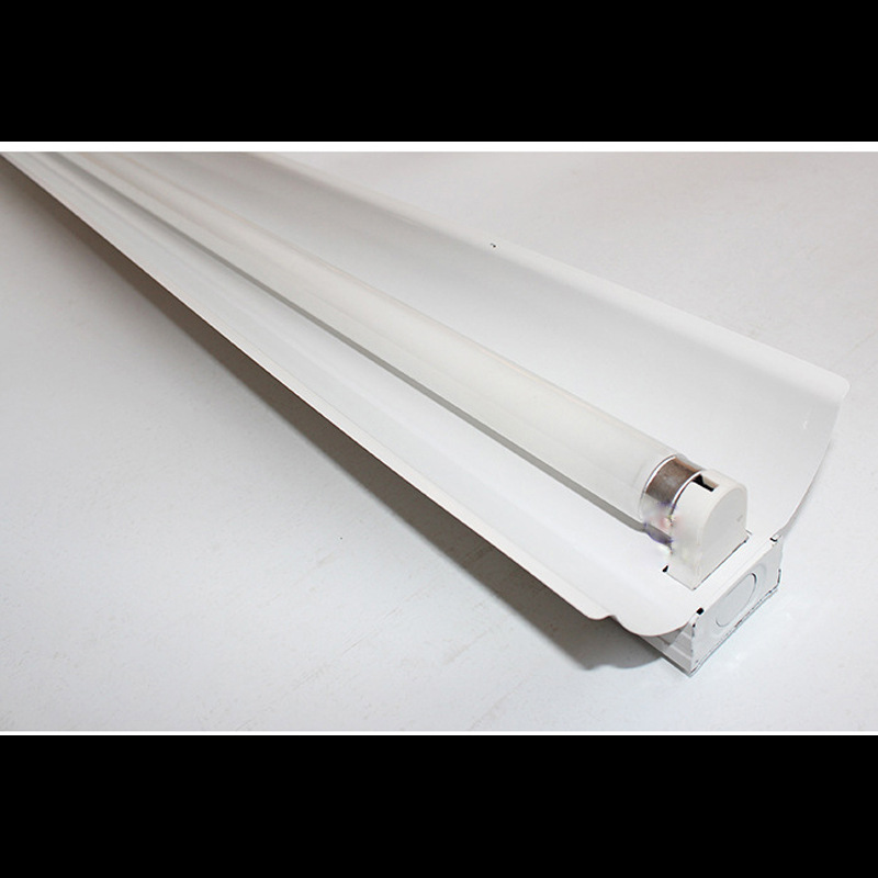 t8单支带罩日光支架灯 t8单管分体1.2米36w 40w传统工程荧光灯