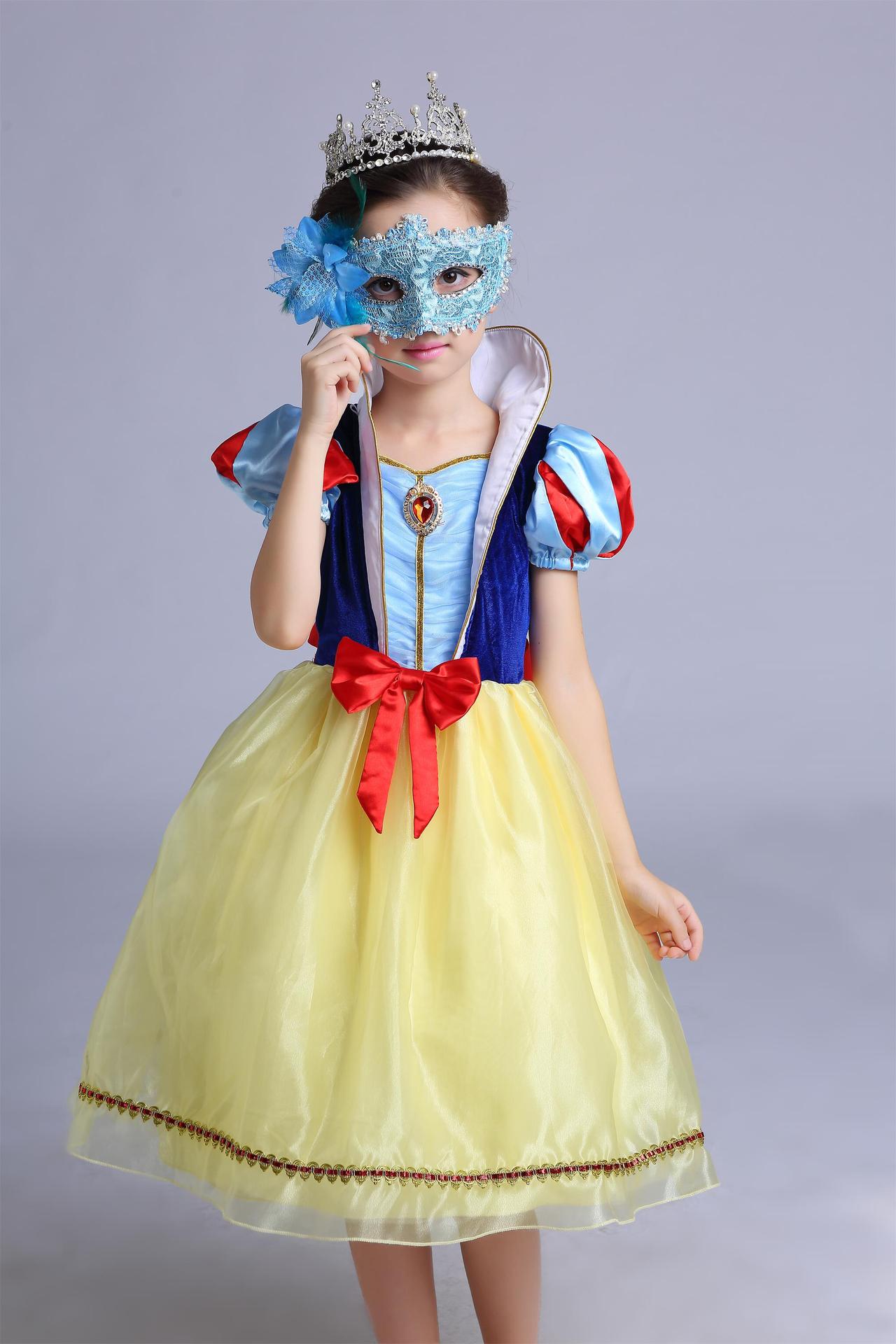 白雪公主连衣裙 女童高品质万圣节生日表演蓬蓬裙一件代