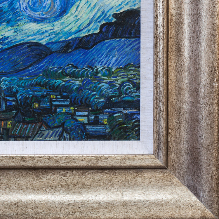 热销精准十字绣欧式玄关装饰画卧室挂画印象派原作版画梵高星空