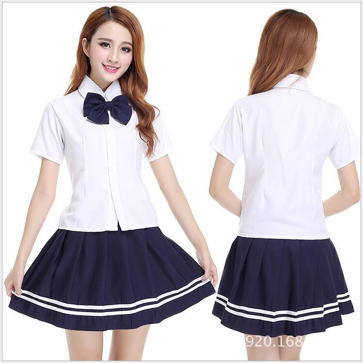 日本校服黑白色学生装班制服校服学生装韩版服