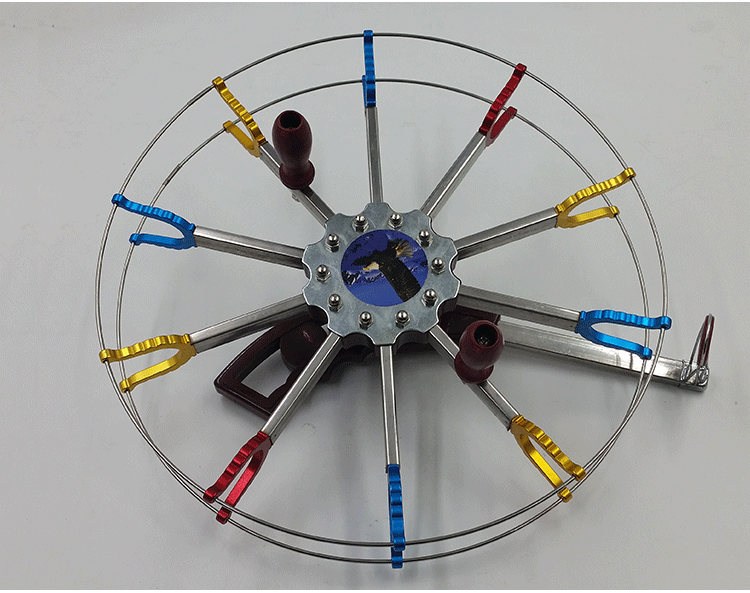 盘鹰风筝 彩叉线轮 风筝绕线轮 不锈钢风筝轮 盘鹰配件 风筝用品