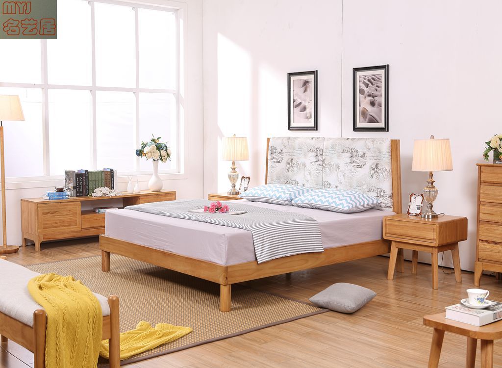8米 软靠背双人床 1.5m橡木床家具床类新品特卖