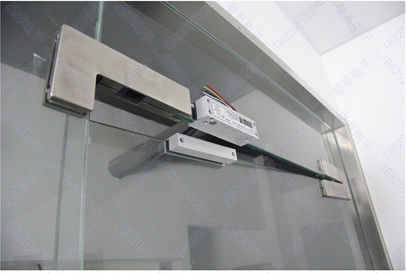 上下无框玻璃门电插锁 5线 12v 电磁锁