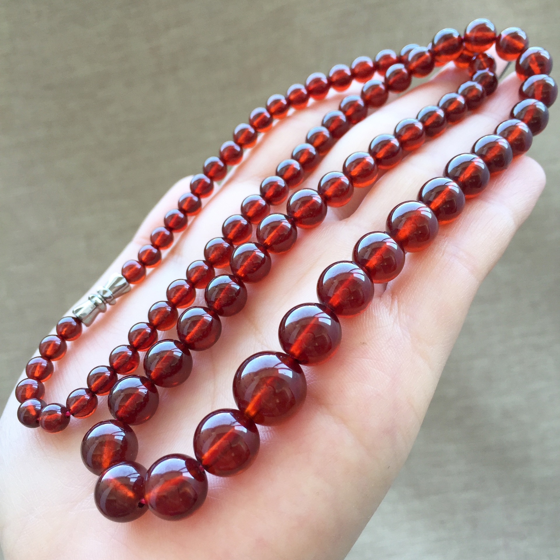 橙石榴石塔链 天然石榴石 民族风 项链毛衣链 女式 水晶厂.