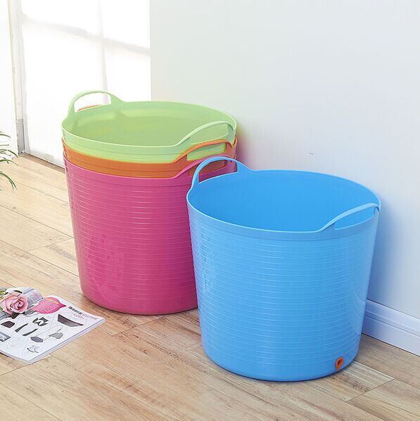 超大号儿童沐浴桶洗澡桶塑料宝宝泡澡加厚桶婴儿浴盆脏衣收纳篮