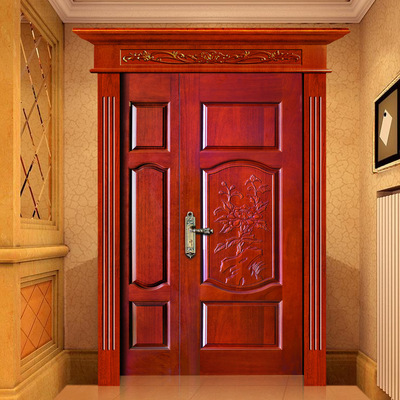 佛山木门_高档双开大木门 隔音平开门入户门 佛山定制 - 阿里巴巴