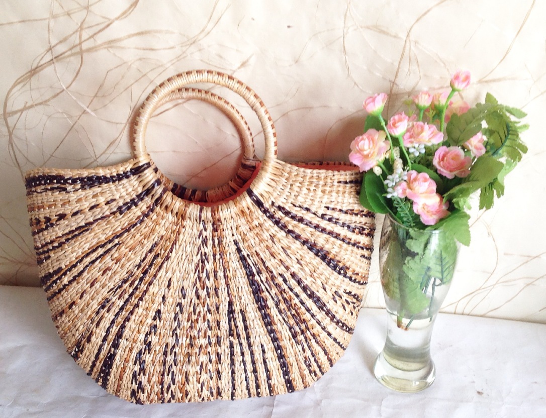 出口韩国 时尚南瓜包 特色编织包 草编工艺品 ②