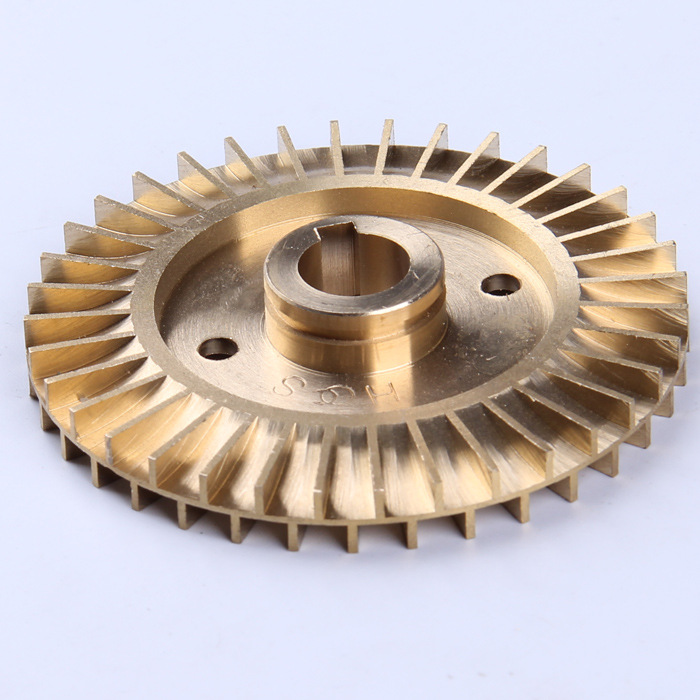 自吸泵叶轮 qb70旋涡泵铜叶轮 外径71mm 内径12mm 厚度8mm