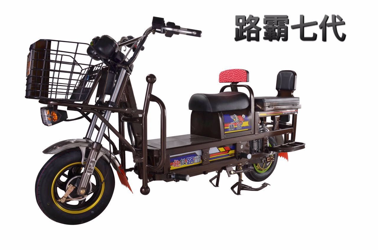 直销巨龙路霸七代电动自行车 载重 货运电瓶车 大功率电动摩托车