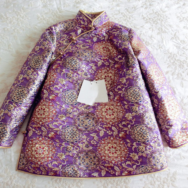 紫色金丝小袄