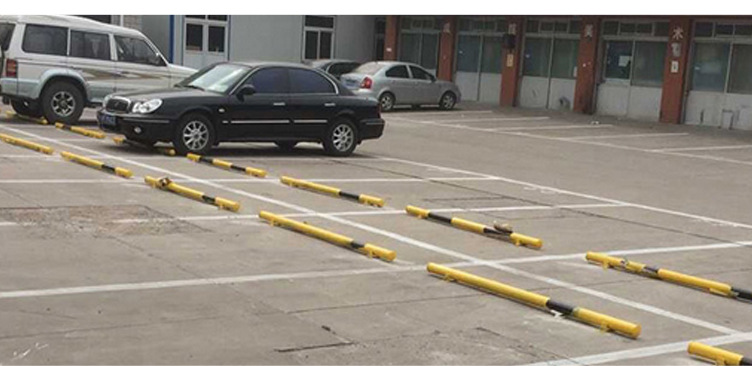 钢管挡车杆挡车器 车位定位器车轮限位器防撞栏 停车场车位倒车栏