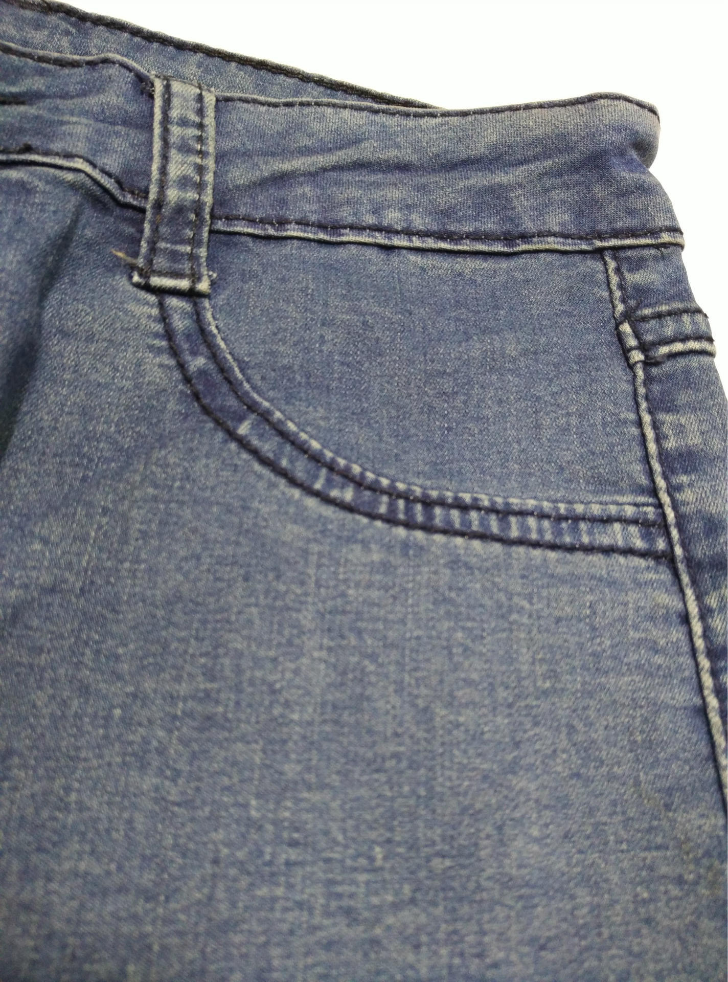 牛仔裤细节3口袋