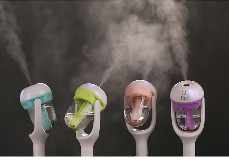 蓝色 车载加湿器 车充直插汽车加湿喷雾器 空气香薰净化器 821