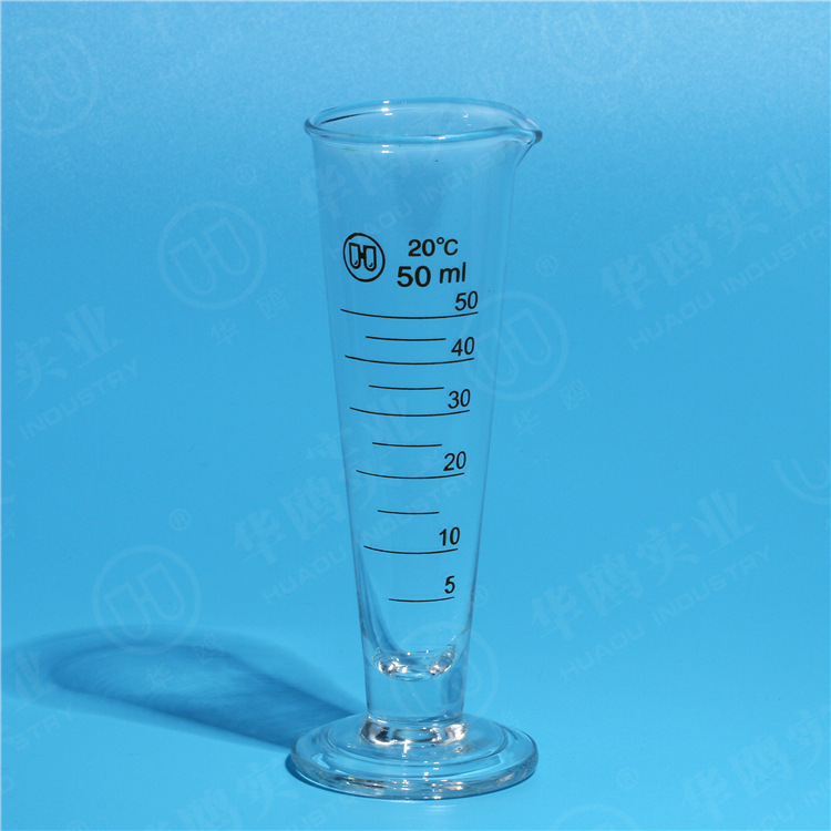 华鸥优质量杯50ml 现货供应玻璃量杯50ml 量器全国包检量杯